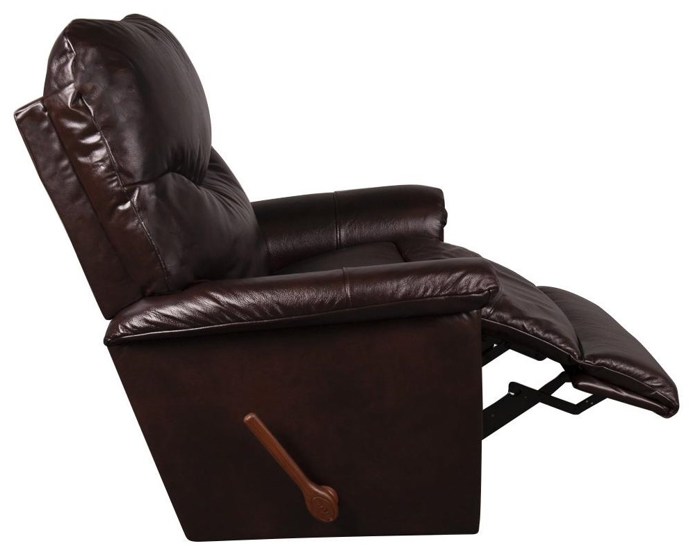 LaZBoy James LeatherMatch* Rocker Recliner Morris Home Recliners